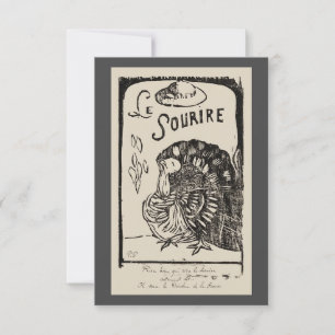 Roligt Vintage Thanksgiving Turkiet Friendsgiving Inbjudningar