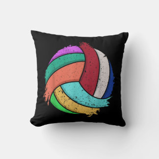 Roligt Volleyball Art för pojkar flickor Kvinnor V Kudde
