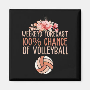 Roligt Volleyball Helg Prorecast Volleyball Boho F Magnet