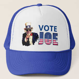 Roligt "Vote Joe" Biden som farbror Sam Keps