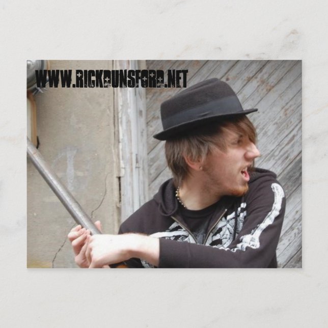 Roligt w/ Rick Dunsford Postcard Vykort (Framsida)