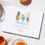 Roligt Watercolor Cocktail-Födelsedagsfest Tack Kort<br><div class="desc">Tack till gästerna med vår pulserande Roligt Watercolor Cocktail-Födelsedagsfest Tack för ditt kort! Det här kortet har en fin utformning av färgstarka fruktcocktails och är en perfekt för att du vill uttrycka din tacksamhet till vänner och familj som gått med din speciella dag.</div>