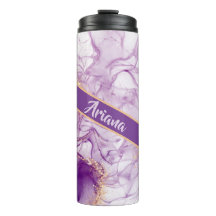 Roligt Watercolor Lila Background med Golden Foils