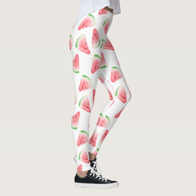 Roligt Watermelon Mönster-allt-over-Print Leggings (Höger)
