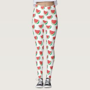 Roligt Watermelon Mönster över hela den tryckta be Leggings
