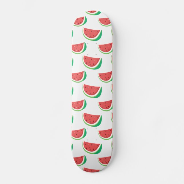 Roligt Watermelon Mönster Skateboard Bräda 20,5 Cm (Framsida)