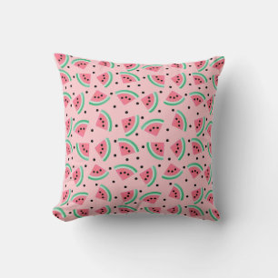 Roligt Watermelon Slice Mönster Summer Vibes Kudde