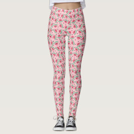 Roligt Watermelon Slice Mönster Summer Vibes Leggings