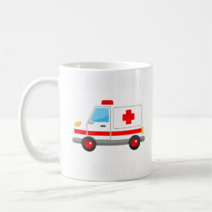 Roligt WeeWoo Akut Ambulance Driver Älskare Gift Kaffemugg