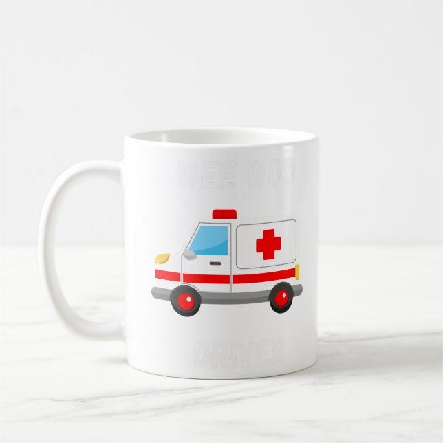 Roligt WeeWoo Akut Ambulance Driver Älskare Gift Kaffemugg (Vänster)