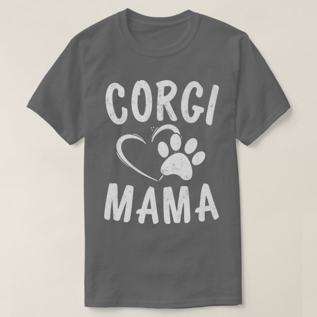 Roligt Welsh Corgi Mamma Gift Djurälskare Apparel  T Shirt (Design framsida)