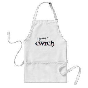 Roligt Welsh Cwtch Apron, Blommigt Förkläde