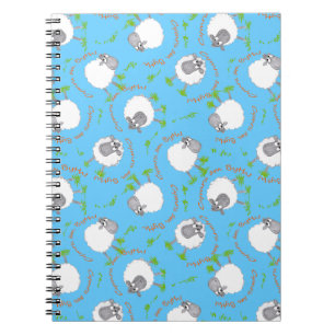 Roligt Welsh Sheep, Wales Forever, Spiral Notebook Anteckningsbok