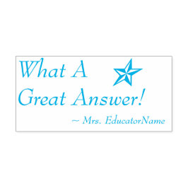 Roligt "What A Underbar Response!" + Anpassningsba Självfärgande Stämpel