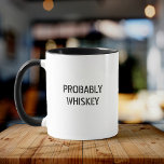 Roligt Whiskey Scotch Bourbon Drinker Coola Typogr Mugg<br><div class="desc">Lustigt för din pappa/hubby/pojkvän ELLER flickvän som är en skotschinsamlare,  bourbon-entusiast eller bara vanlig kärlek-whisky av alla slag! Roligtens gåva med trendig-typografi som är helt anpassade till alla andra typer av alkohol eller ordspråk!</div>