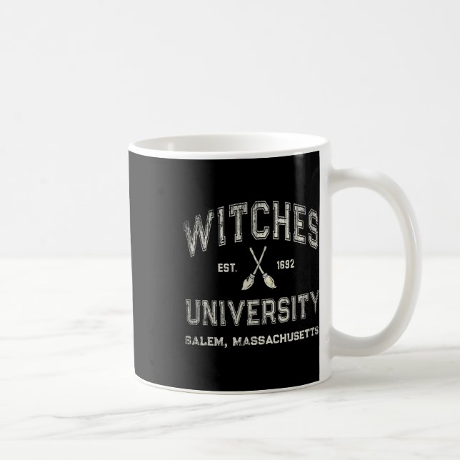 Roligt Wiccan Witches Universiteten Salem Machuset Kaffemugg (Höger)