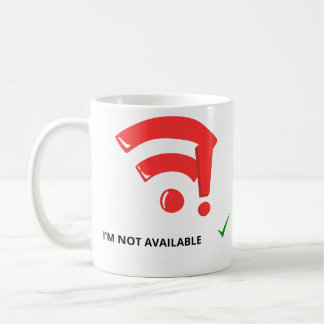 ROLIGT WIFI INGEN SIGNAL JAG ÄR INTE TILLGÄNGLIG K KAFFEMUGG