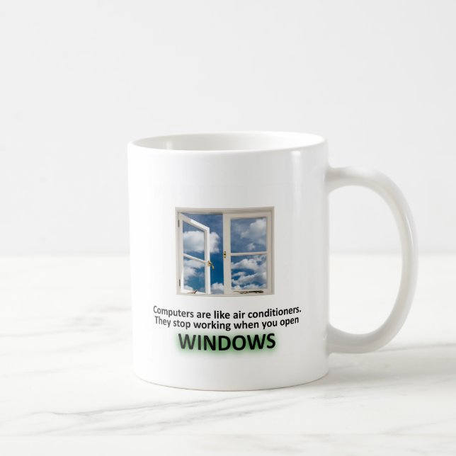Roligt Windows skämt - GeekShirts Kaffemugg (Höger)