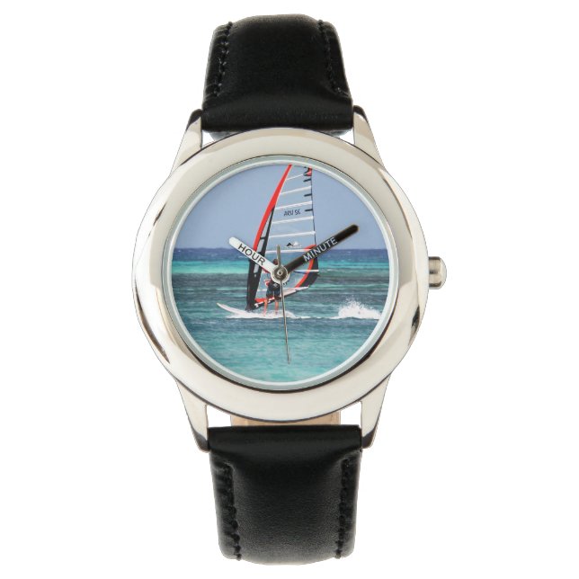 Roligt Windsurfing Armbandsur (Framsida)