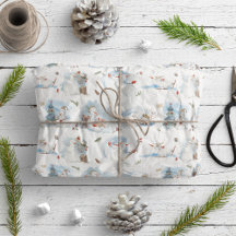 Roligt Winter Snögubbe Kids Tecknad jul Mönster