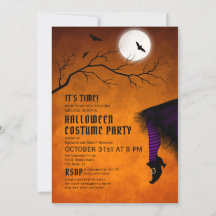 Roligt Witch Dress Orange Halloween Costume Party