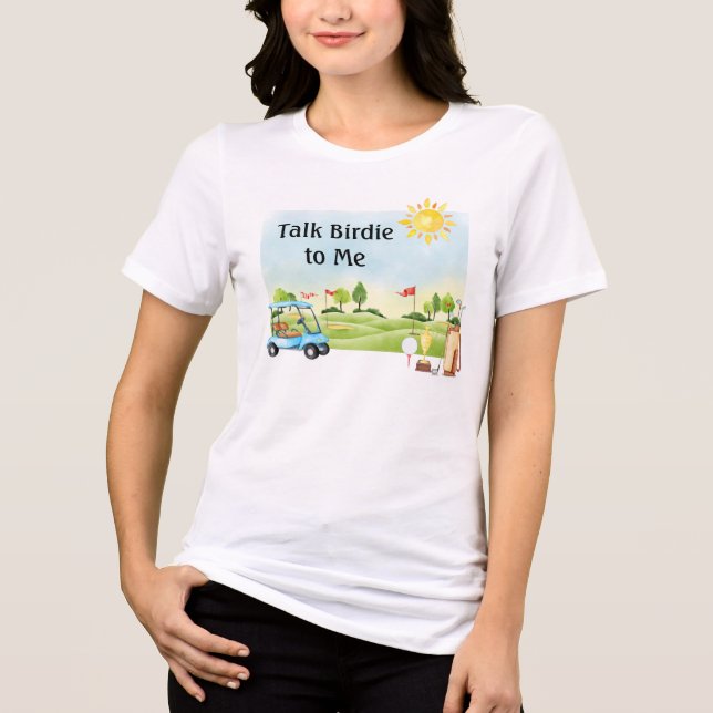 Roligt Womans Golf T-Shirt (Framsida)