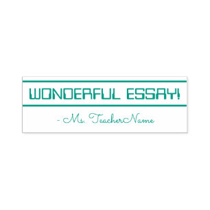Roligt "WONDERFUL ESSAY!" Rubber Frimärke Självfärgande Stämpel