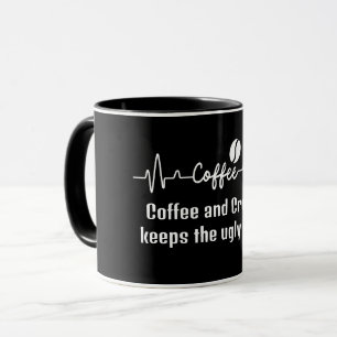 roligt Work Quote lustig Coffee Cream behållas ful Mugg