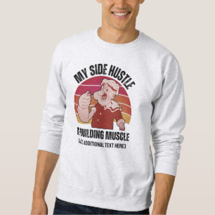 Roligt Workout Fitness Body Bygger POPEYE Lång Ärmad Tröja