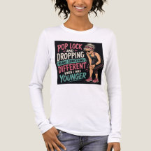 Roligt Workout T-shirt för Kvinnor med 'Pop Lock a