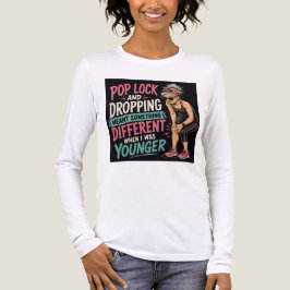Roligt Workout T-shirt för Kvinnor med 'Pop Lock a