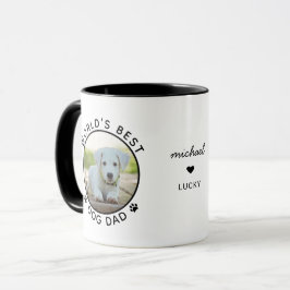 Roligt World's Best Hund Personlig Namn Photo Mugg