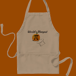 Roligt "World's Okayest Pumpkin Pi Chef" Förkläde