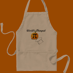 Roligt "World's Okayest Pumpkin Pi Chef" Förkläde