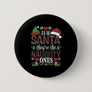 Roligt Xmas-citat Kära Tomte De är de Stygga Ett Knapp