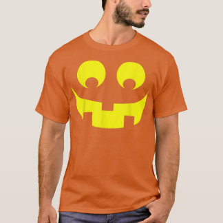 Roligt YellowBlack Jack O'Lantern Pumpkin Hallowee T Shirt