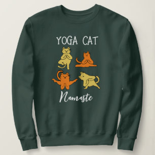 Roligt Yoga Cat Collage Sweatshirt Gift för Cat Lo T Shirt