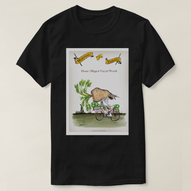 Roligt Yorkshire Parsnip T Shirt (Design framsida)