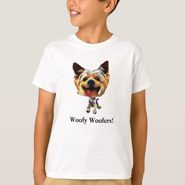 Roligt Yorkshire Terrier T-Shirt (Framsida)