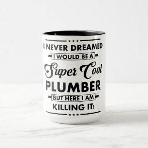 Roligt yrke/Profession Super Cool rörmokare Mugg