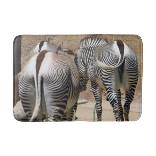 Roligt Zebra Bath Mat! Badrumsmatta