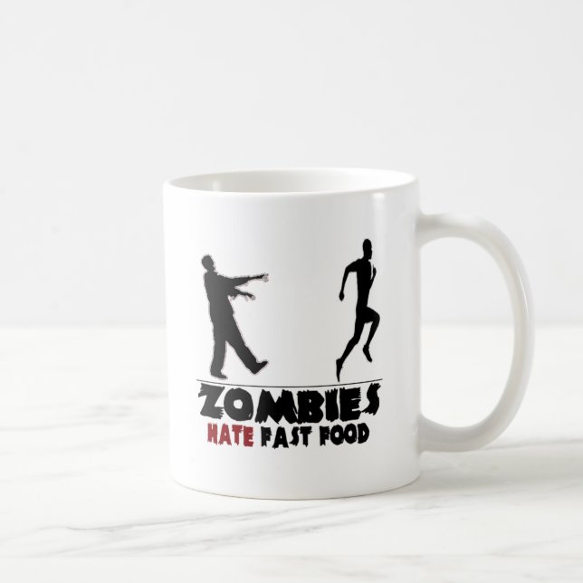 Roligt Zombiessnabbmat Kaffemugg (Höger)