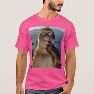 RoligTänkande Apa Meme Nyfiken Ape Brainrot Presen T Shirt