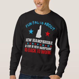 Roligtar om New Hampshire No Roligt Gå tillbaka ti Lång Ärmad Tröja
