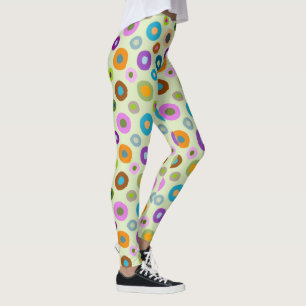 Roligtar på ljust grönt leggings
