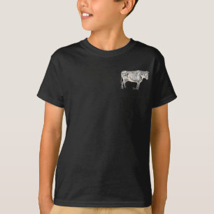 Roligten Antique Cow Skeleton Bones Tee