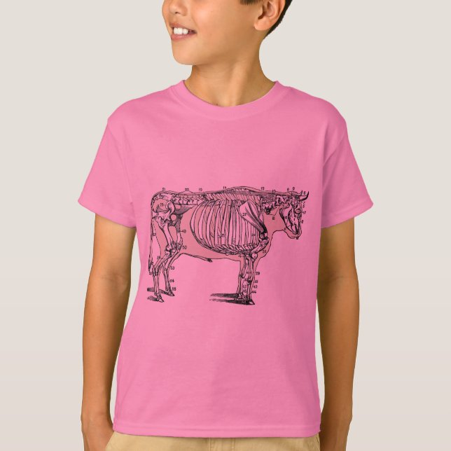 Roligten Antique Cow Skeleton Bones Tee (Framsida)