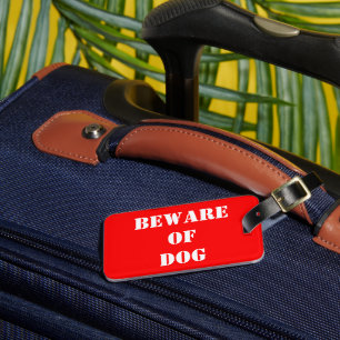 Roligten är uppmärksam på Hund Bagagebricka