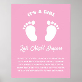 Roligten Baby Shower, en flicka i Coolan, sen natt Poster