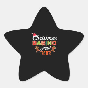 Roligten Bake Gift med julklapp - Taster Helgdag Stjärnformat Klistermärke